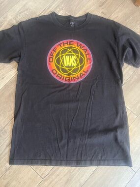 Vans Black Crewneck Tee with Subtle White Logo